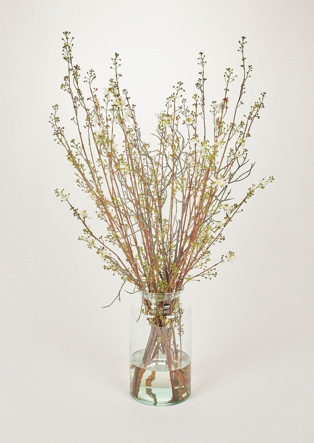 Luxe Botanicals Faux Berry Branch Arrangement in Glass Vase at Afloral