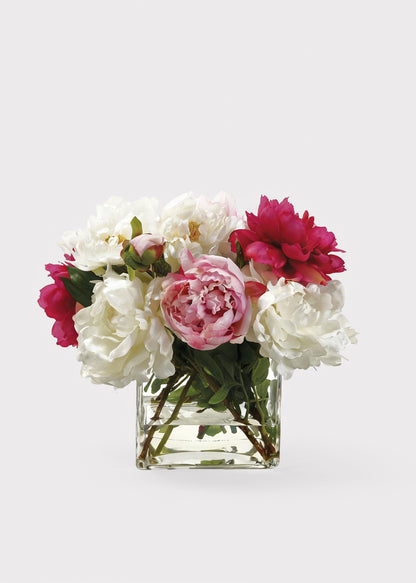 Artificial Peony Flower Arrangement