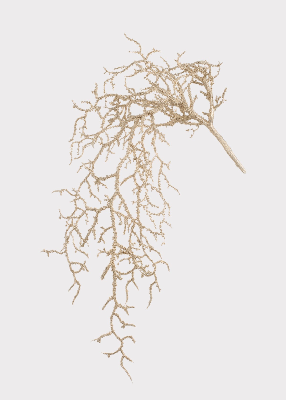 Holiday Metallic Champagne Artificial Hanging Twig Branch