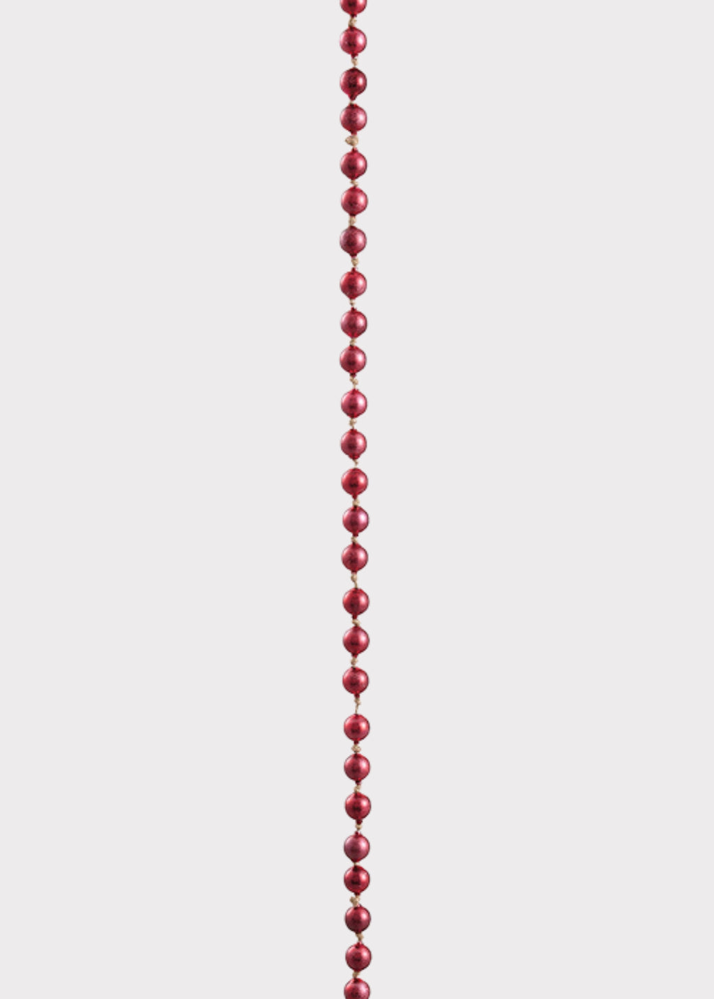 Glass Bead Holiday Garland in Red