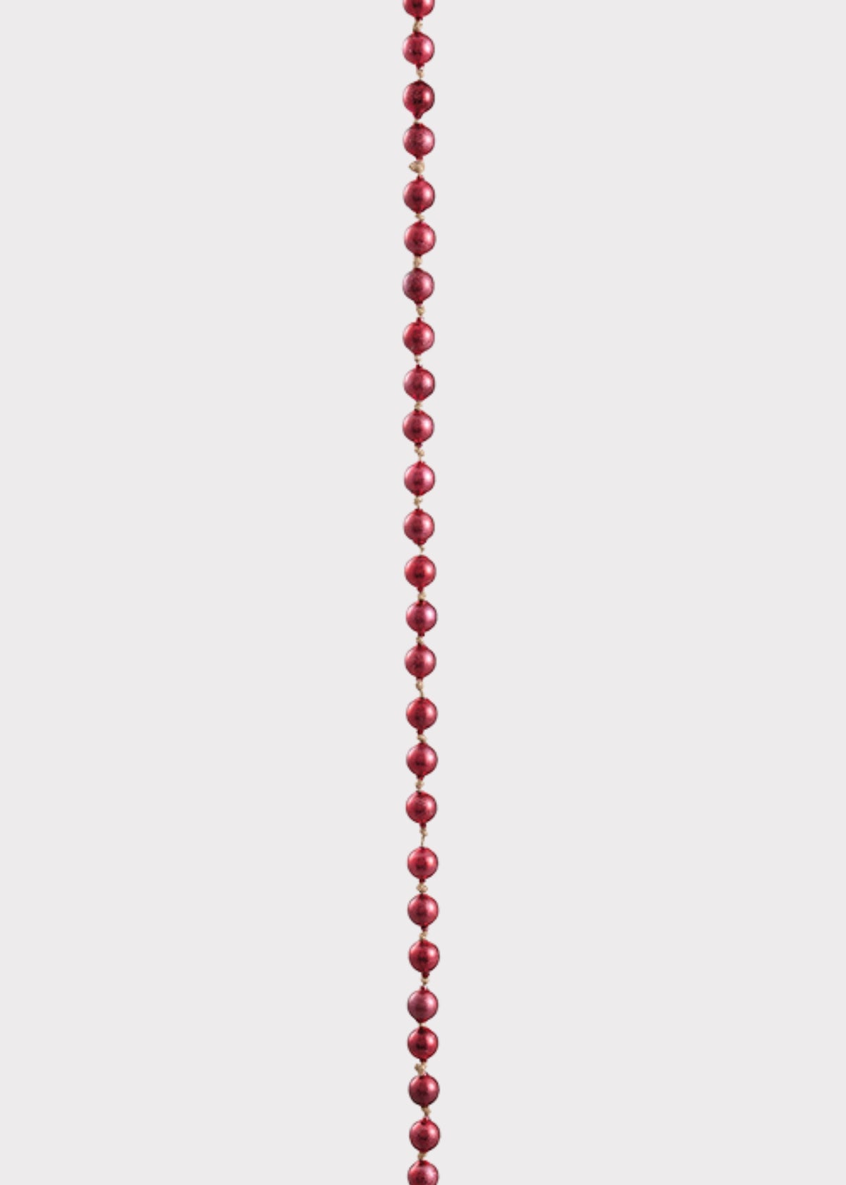 Glass Bead Holiday Garland in Red