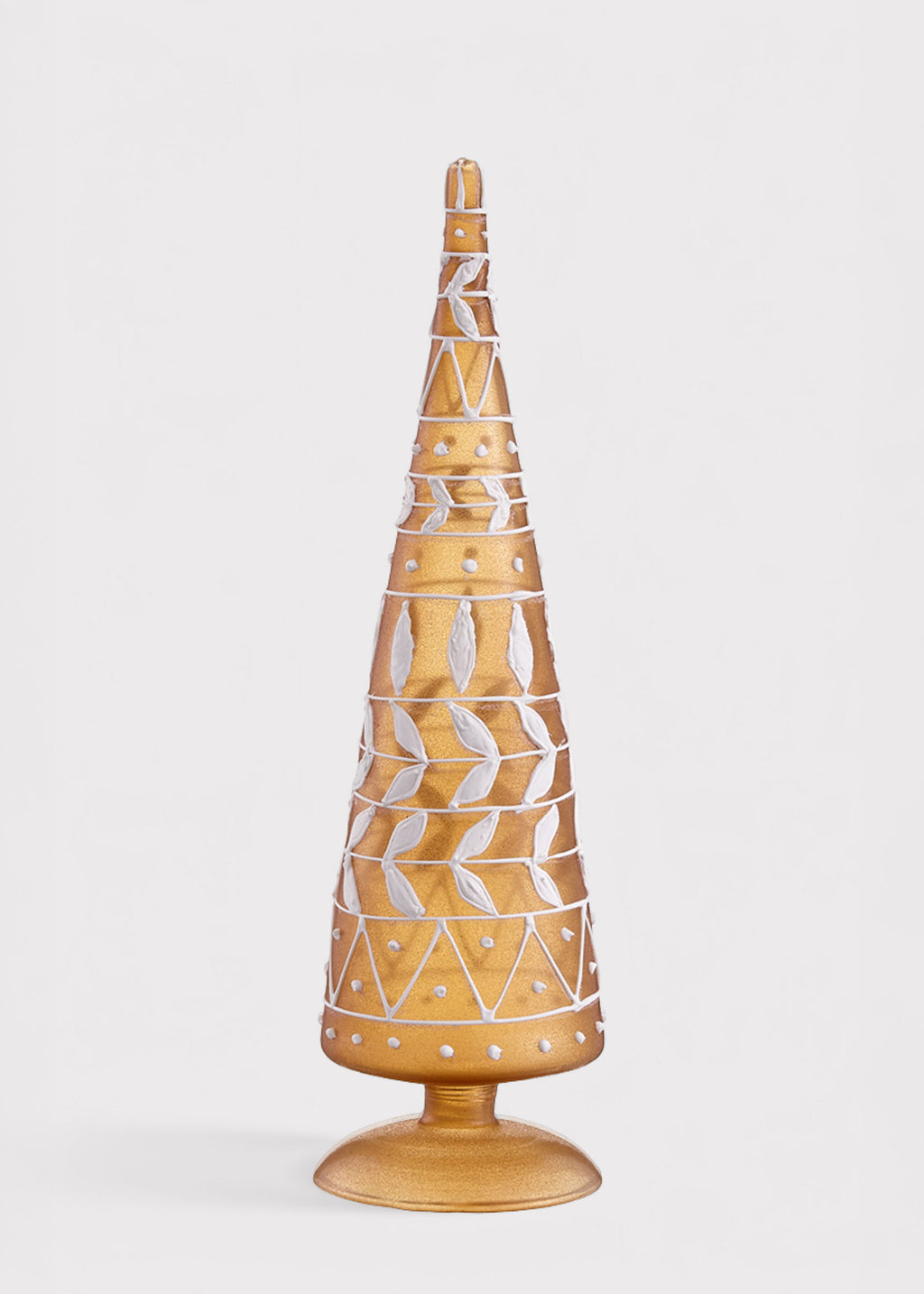 Copper Holiday Decor Tall Glass Finial Holiday Tabletop Tree 