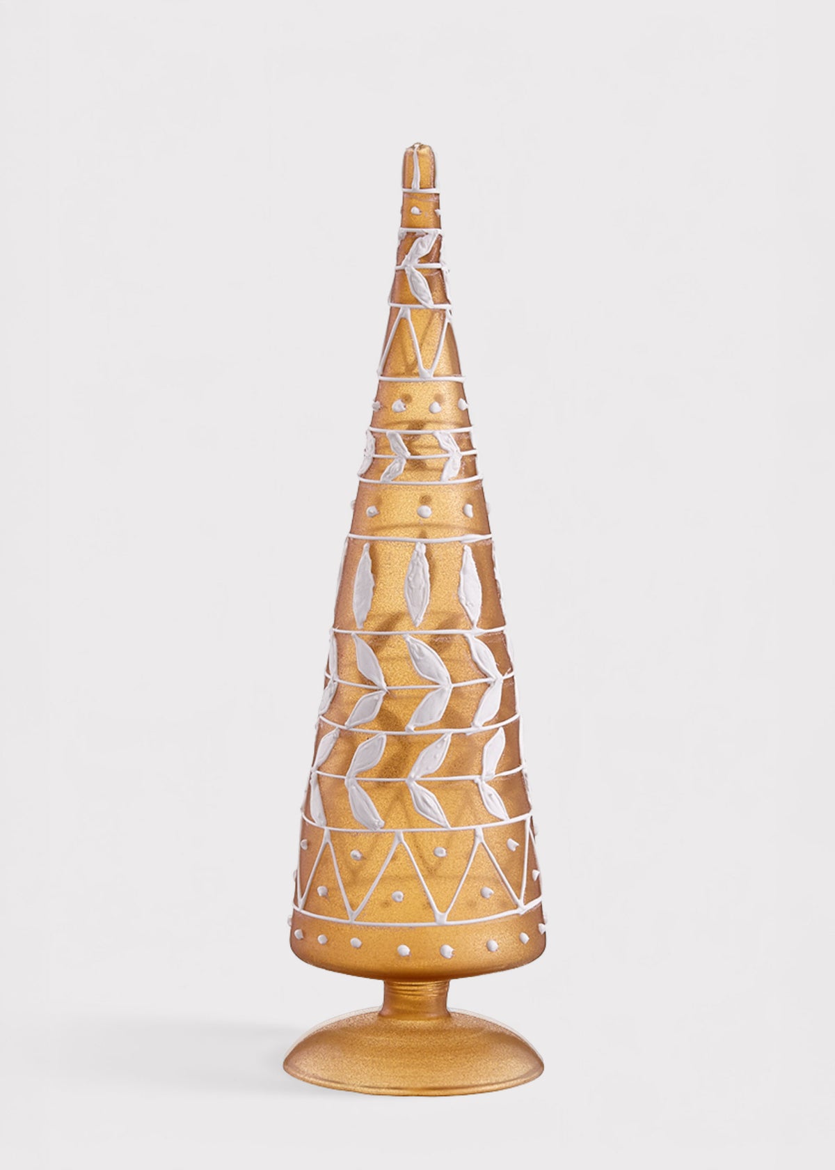 Copper Holiday Decor Tall Glass Finial Holiday Tabletop Tree 