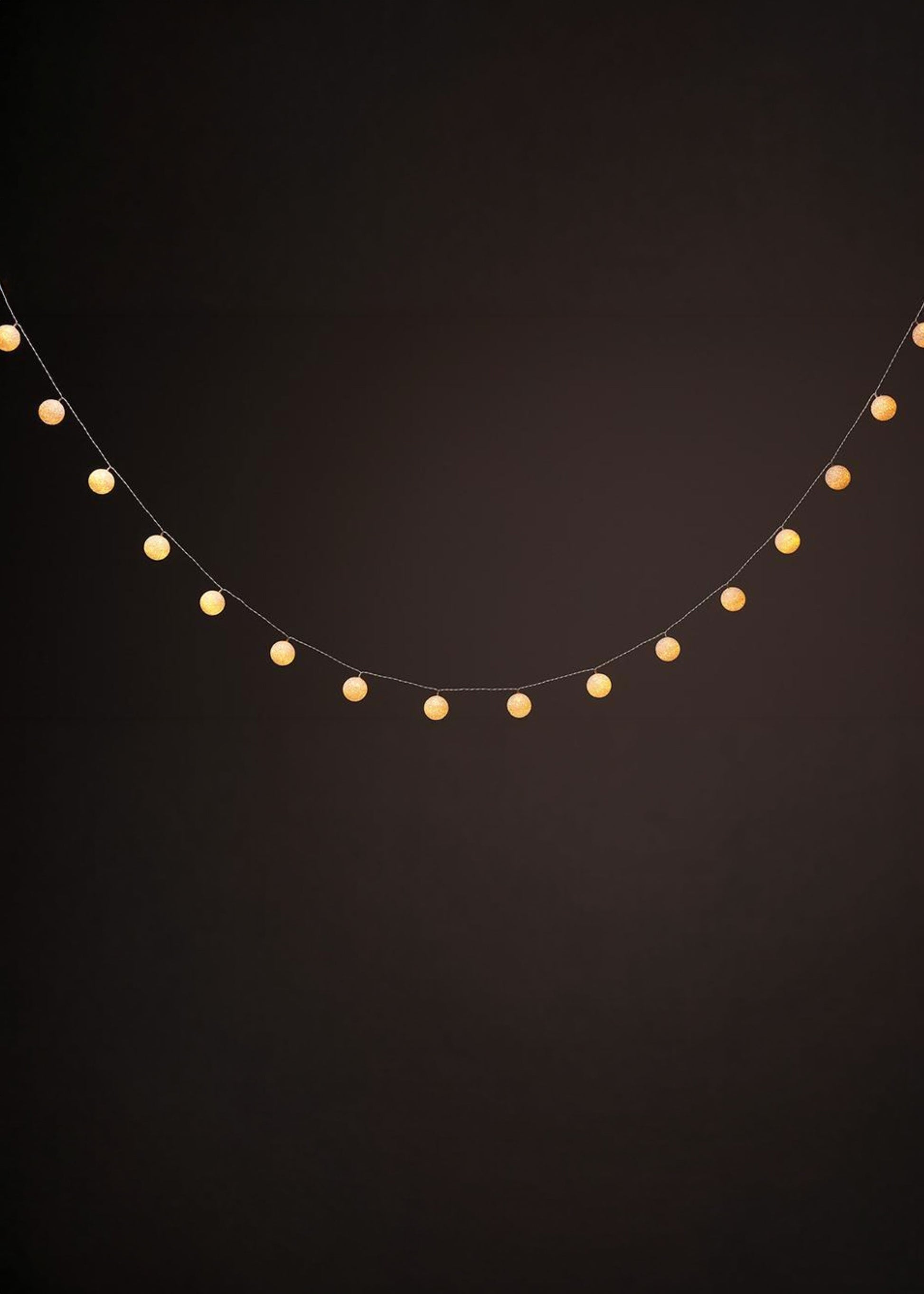 Warm White Ornament Garland String Lights 