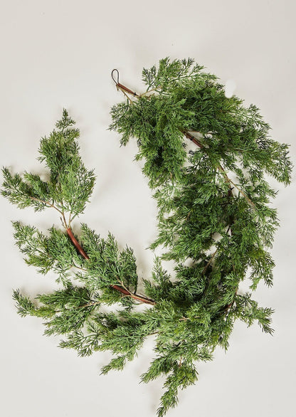 Artificial Christmas Greens Cedar Garland at Afloral