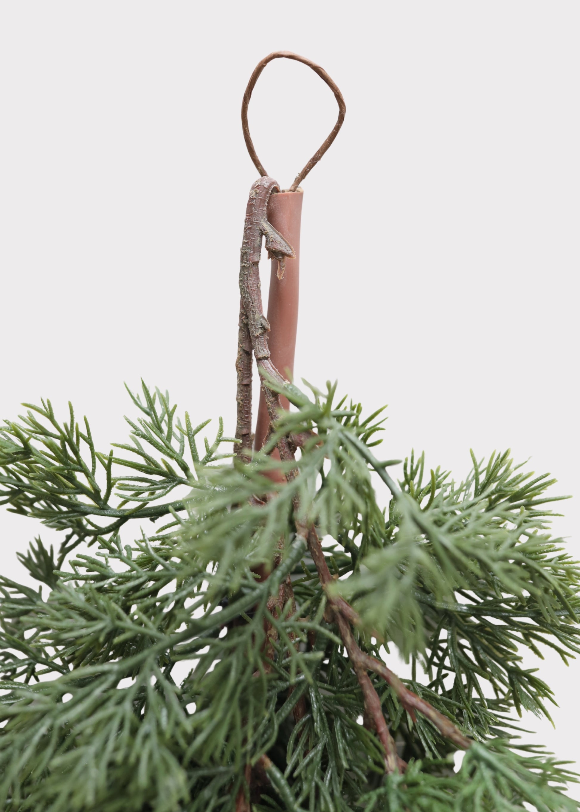 Closeup View of Cedar Greenery Garland End
