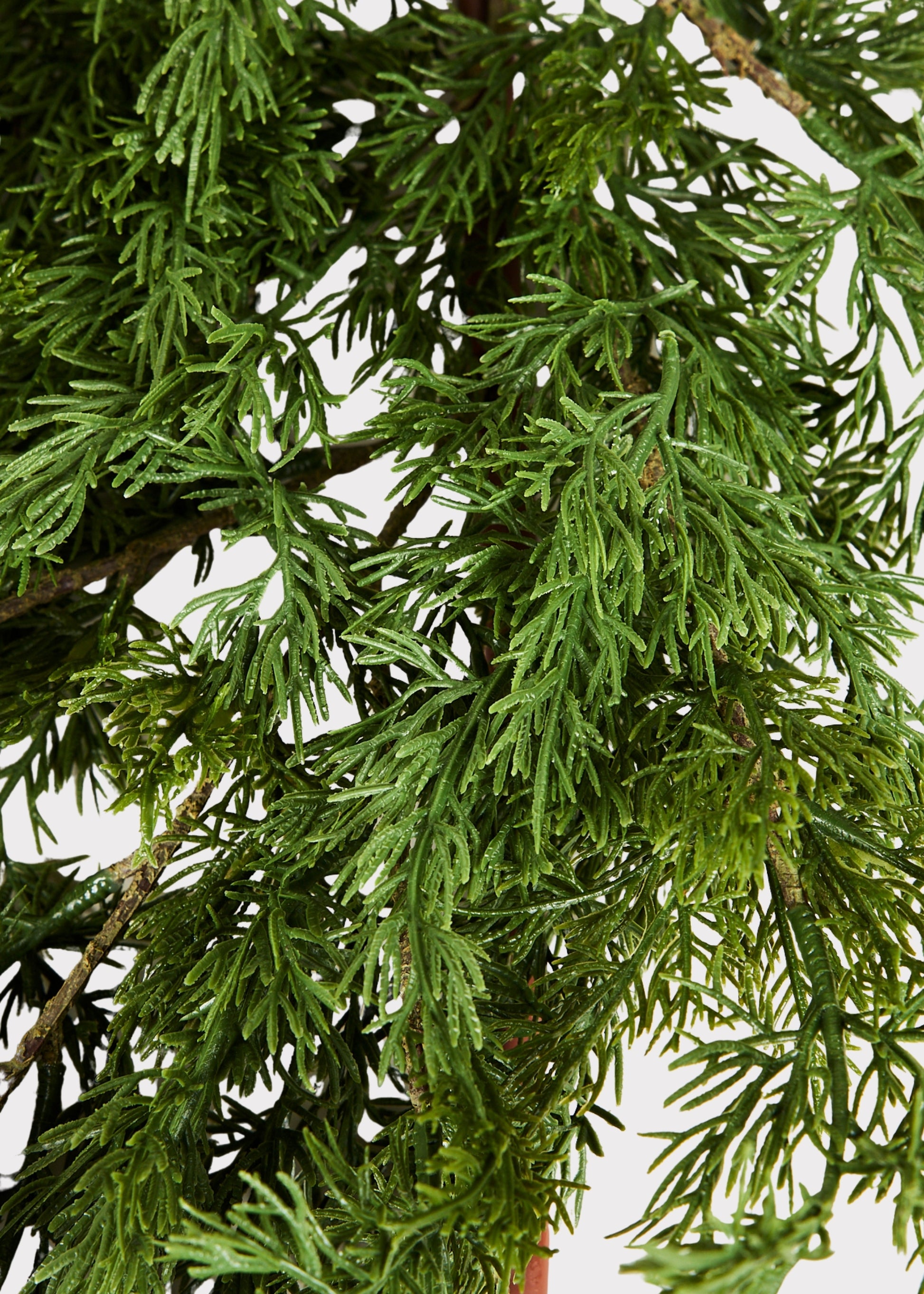 Afloral Closeup View of Faux Holiday Cedar Greenery Garland