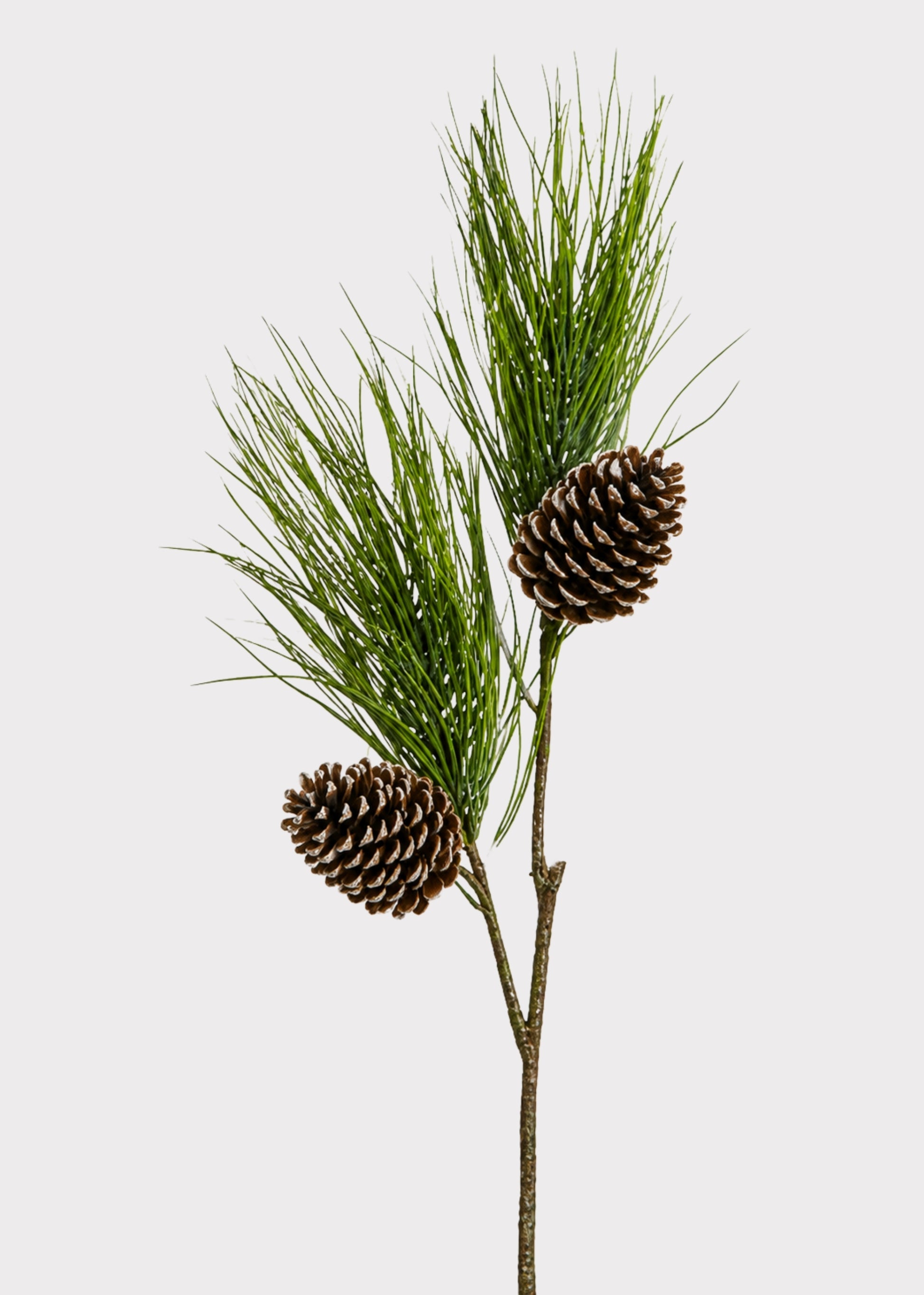 Tall Artificial Winter Pine Branch with Cones 