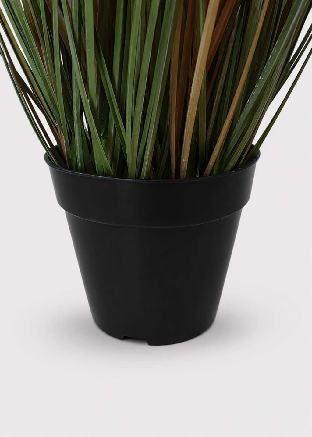 Large Fake Field Grass Plant in a Black Pot