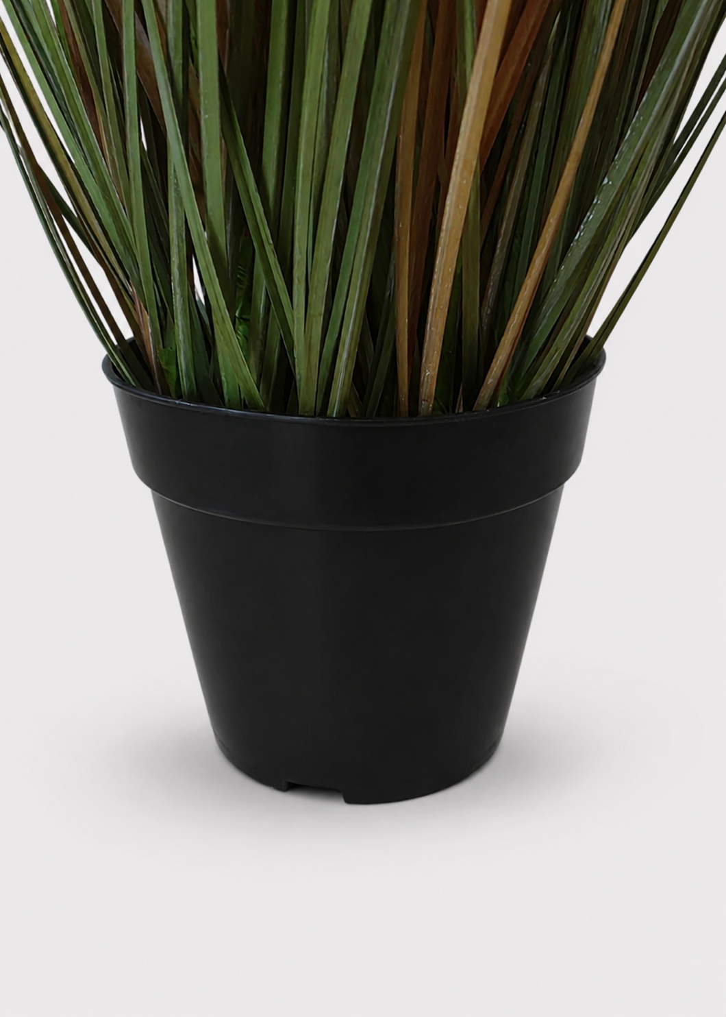 Large Fake Field Grass Plant in a Black Pot