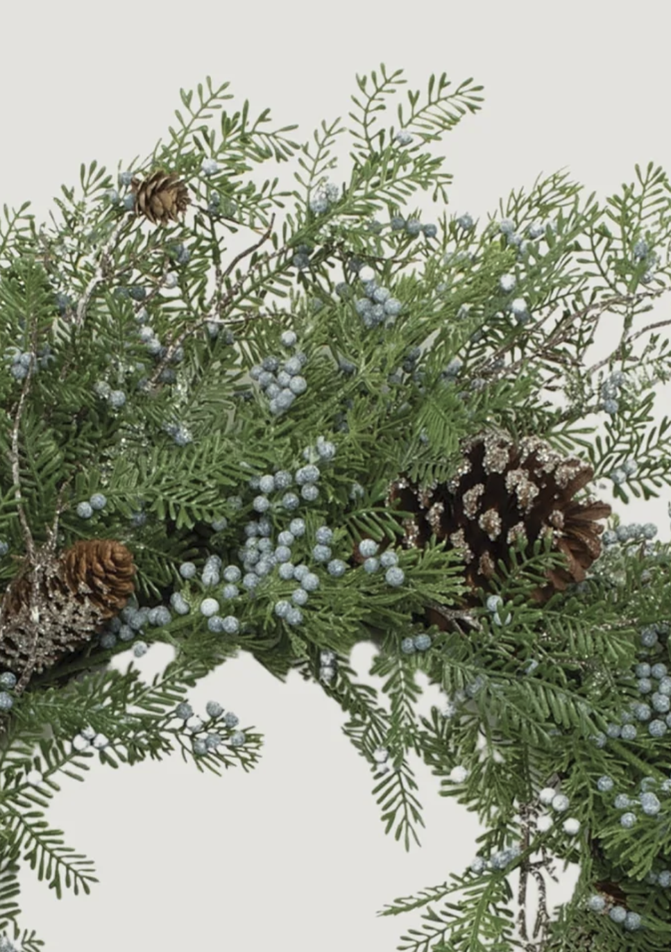 Luxe Faux Juniper Pinecone Wreath - 26"