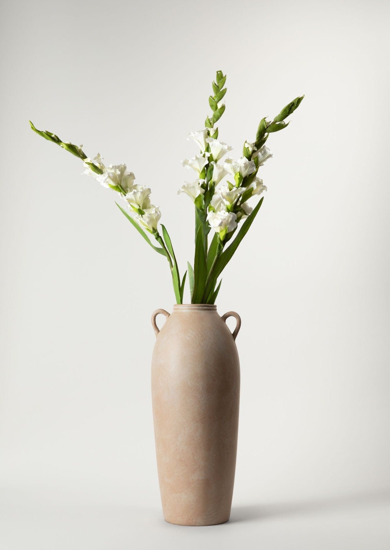 Tall Terra Cotta Vase with Handles - 20&quot;