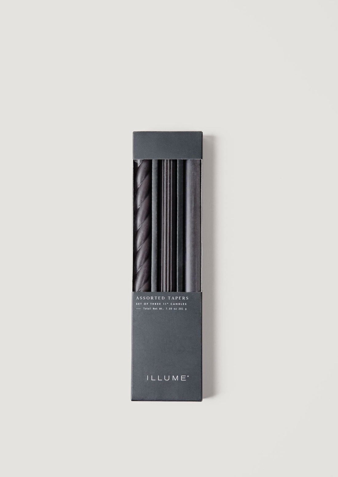 Black Taper Candles Packaged in Box