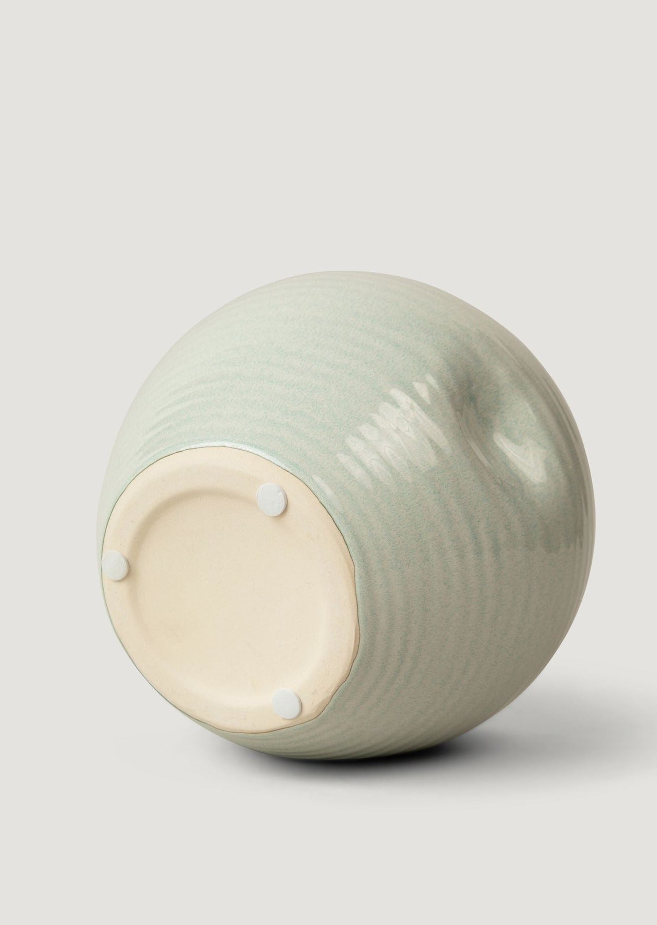 Soft Sage Green Glazed Ceramic Handcrafted Vase
