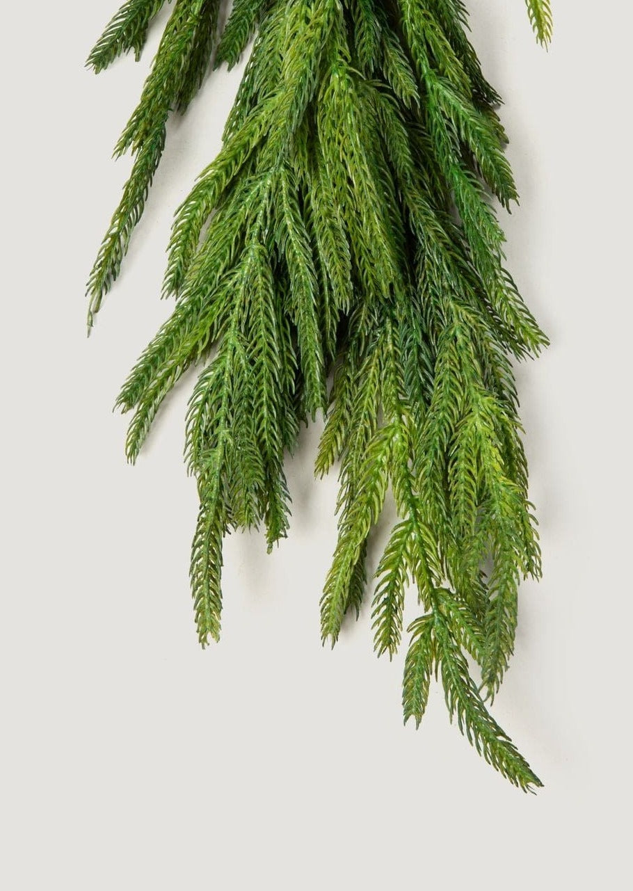 End of the 180&quot; Norfolk Pine Artificial Garland