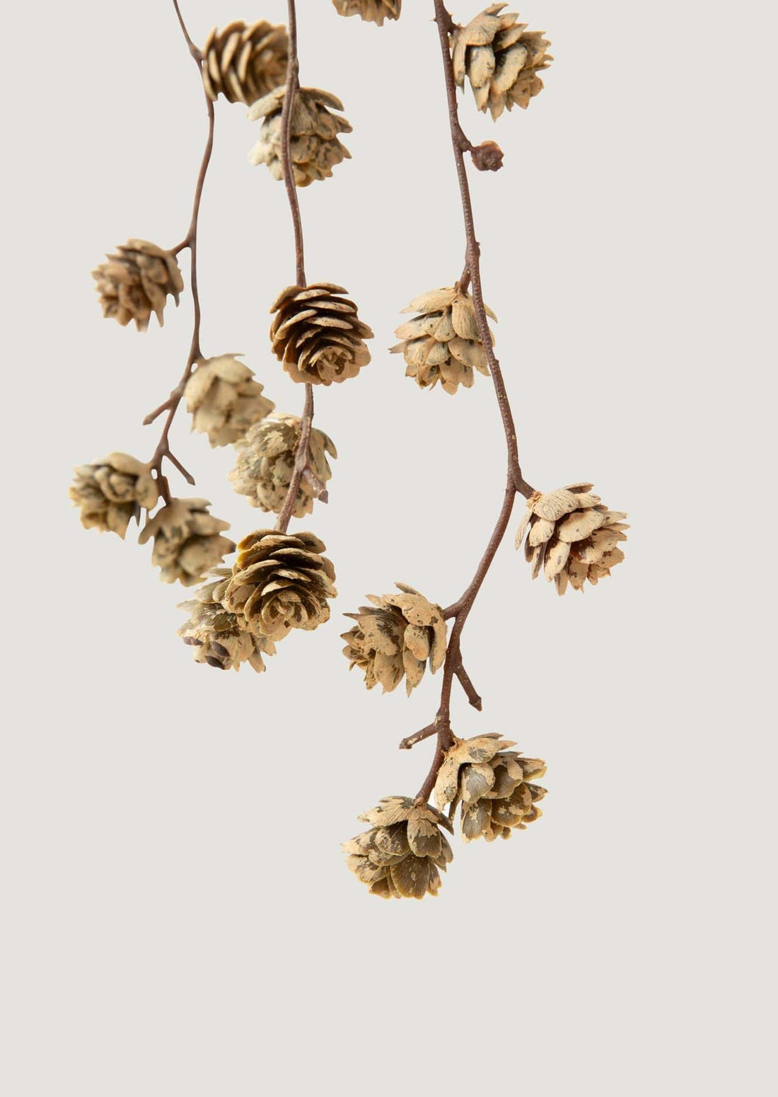 Small Artificial Pine Cones on Hanging Branch