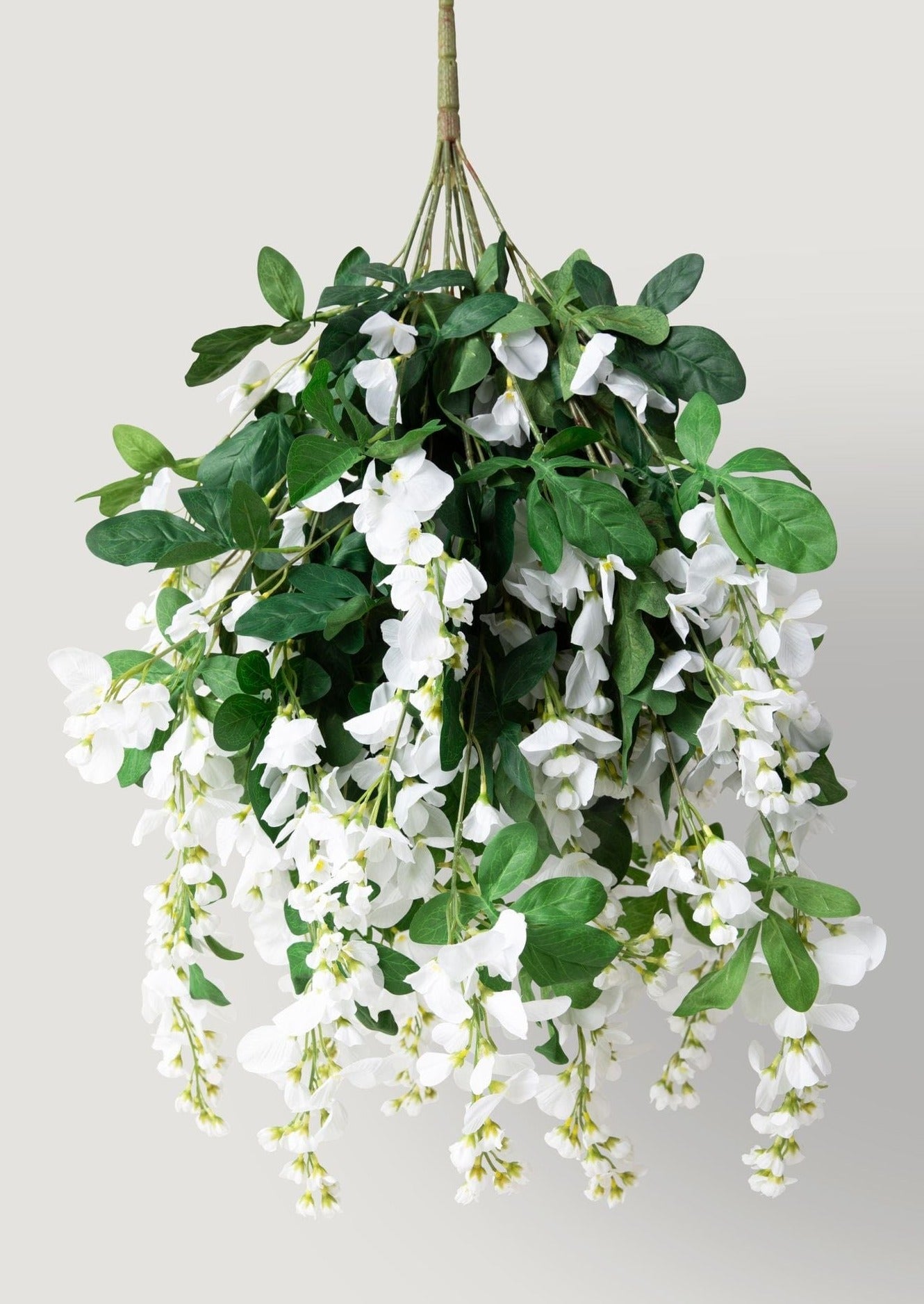 White Artificial Wisteria Hanging Flower Bush
