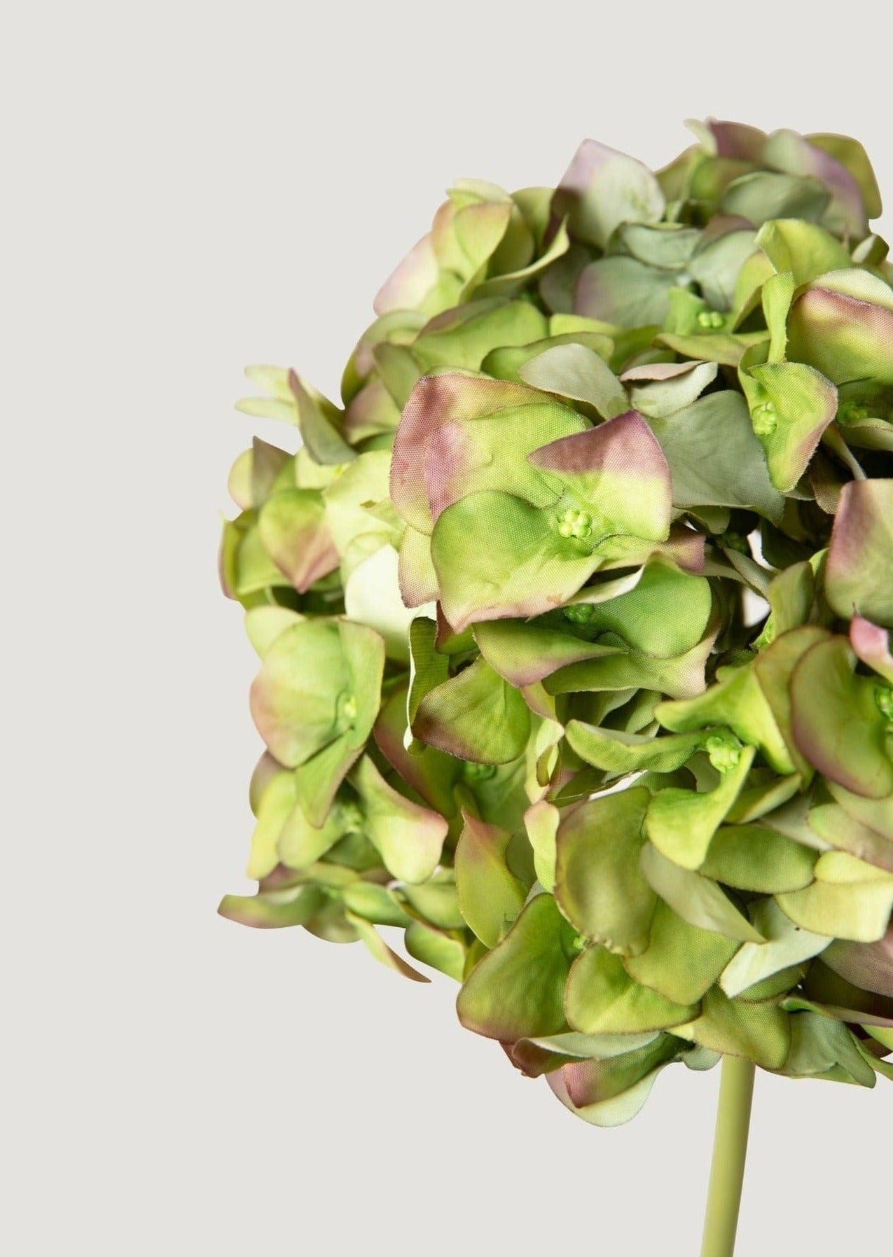 Luxe Faux Botanicals Artificial Hydrangea in Green Purple