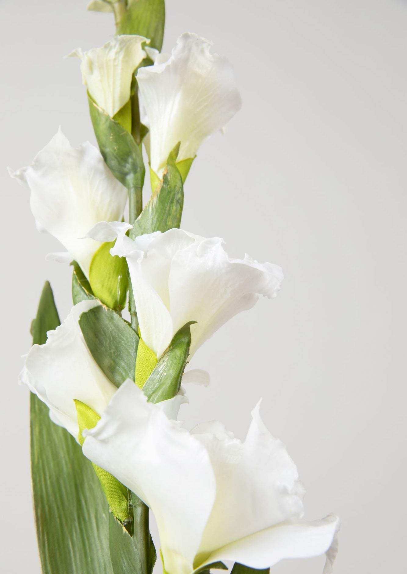 Luxe Faux Botanicals White Gladiolus Flower