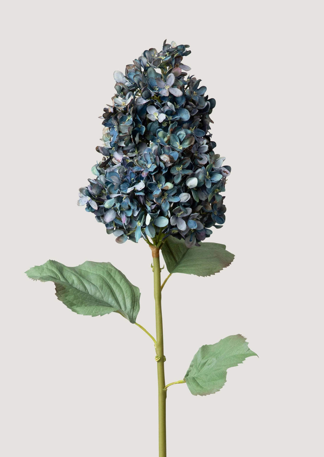 Faux Pegee Cone Hydrangea in Dark Vintage Blue