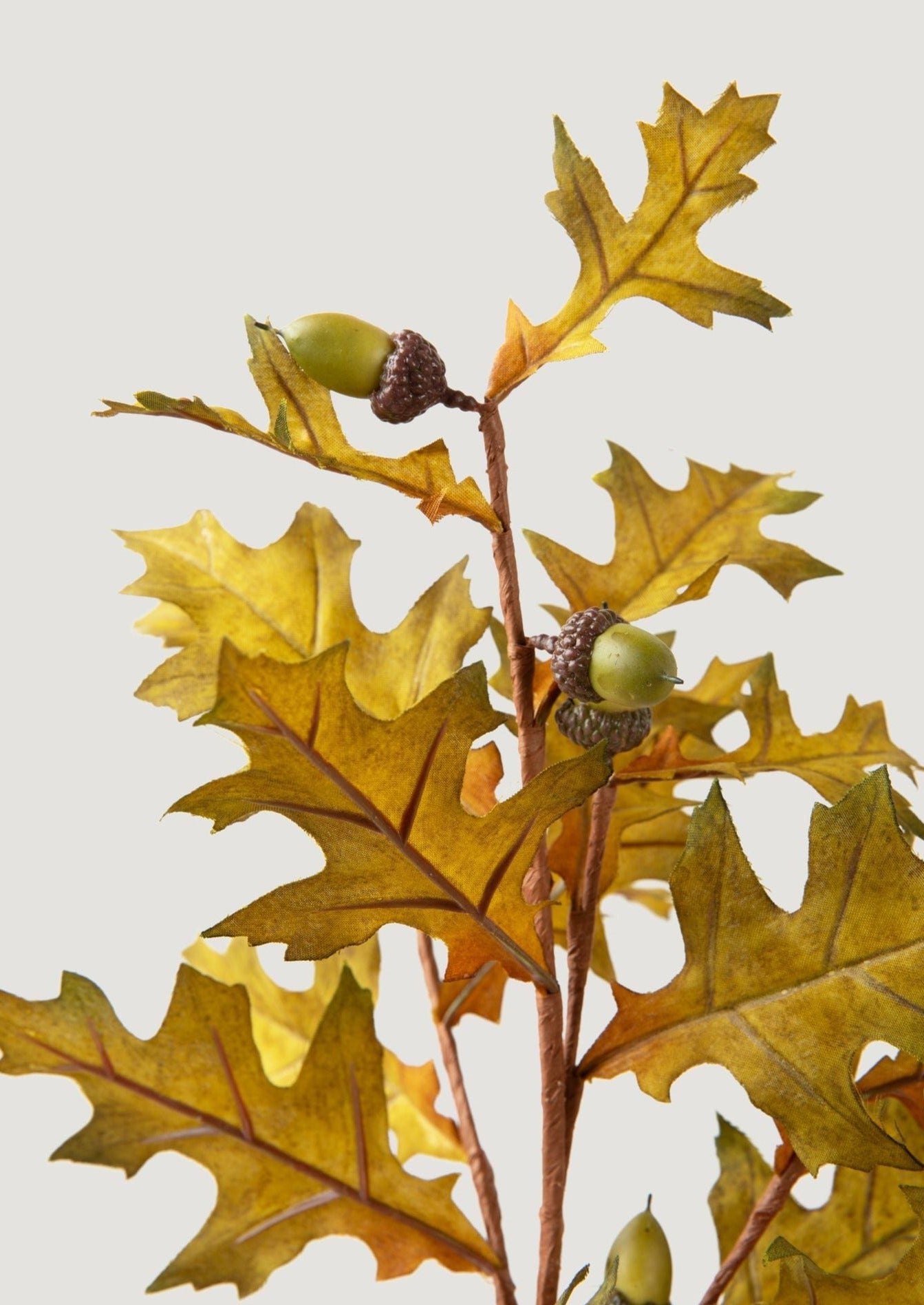 Artificial Oak Leaves and Acorns
