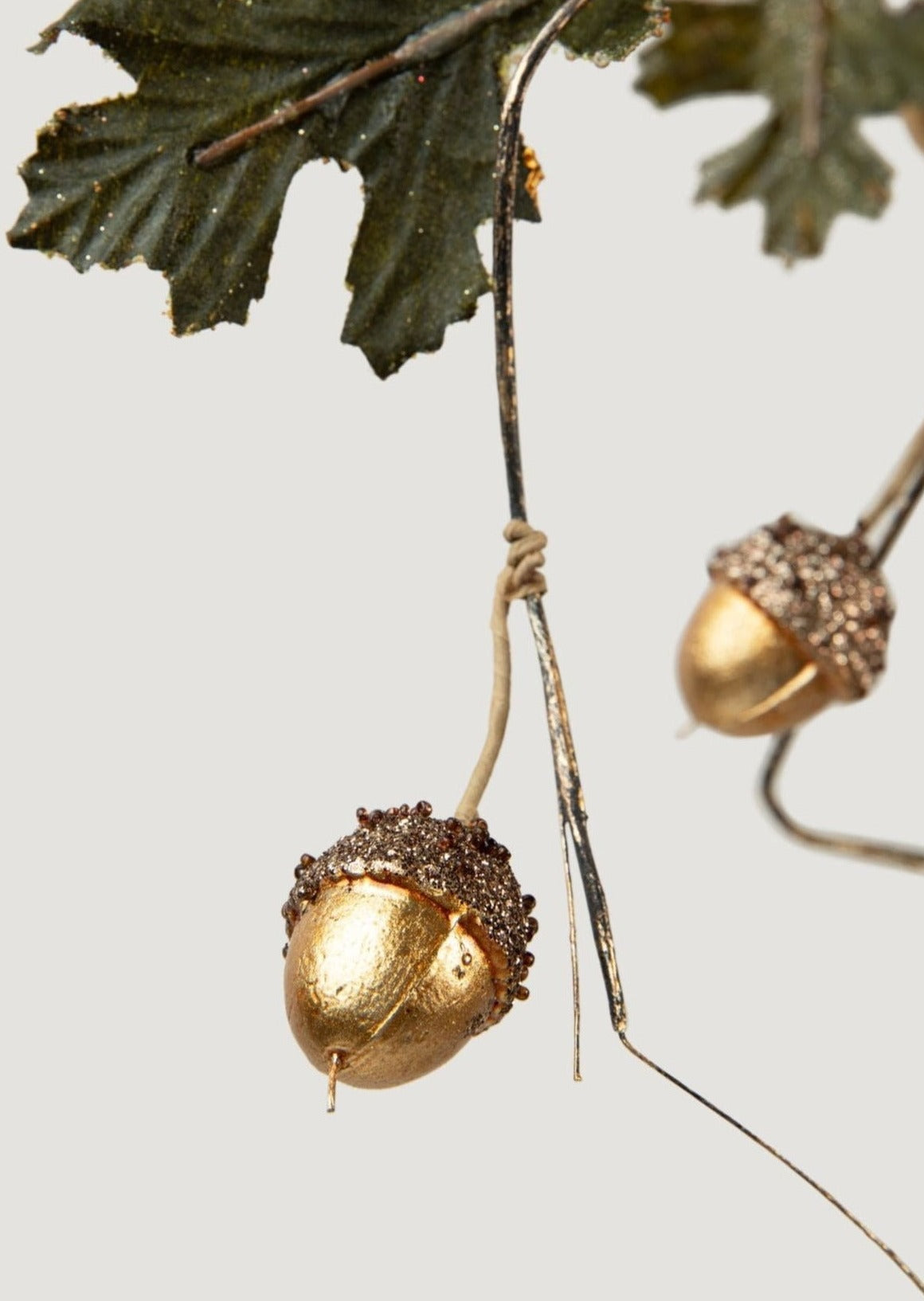 Gold Acorn Artificial Oak Leaf Garland