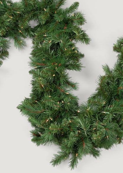 Closeup of the Douglas Fir Faux Holiday Garland