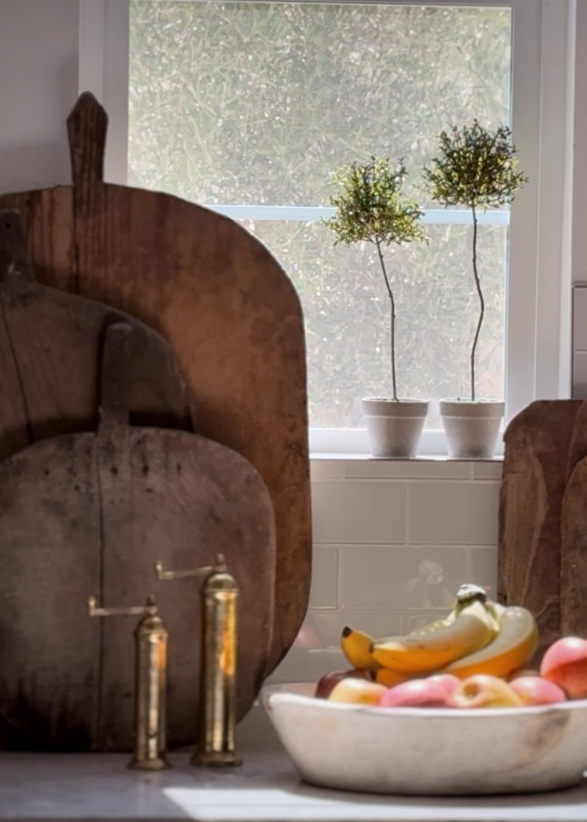 Decorative Topiary in Kitchen