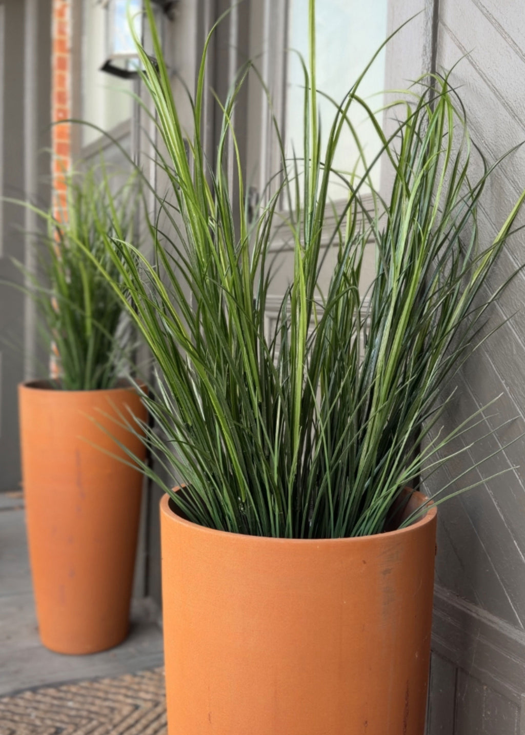 tall potted grass plant UV Treated Fake Plants Indoor/Outdoor Tall Grass Bush