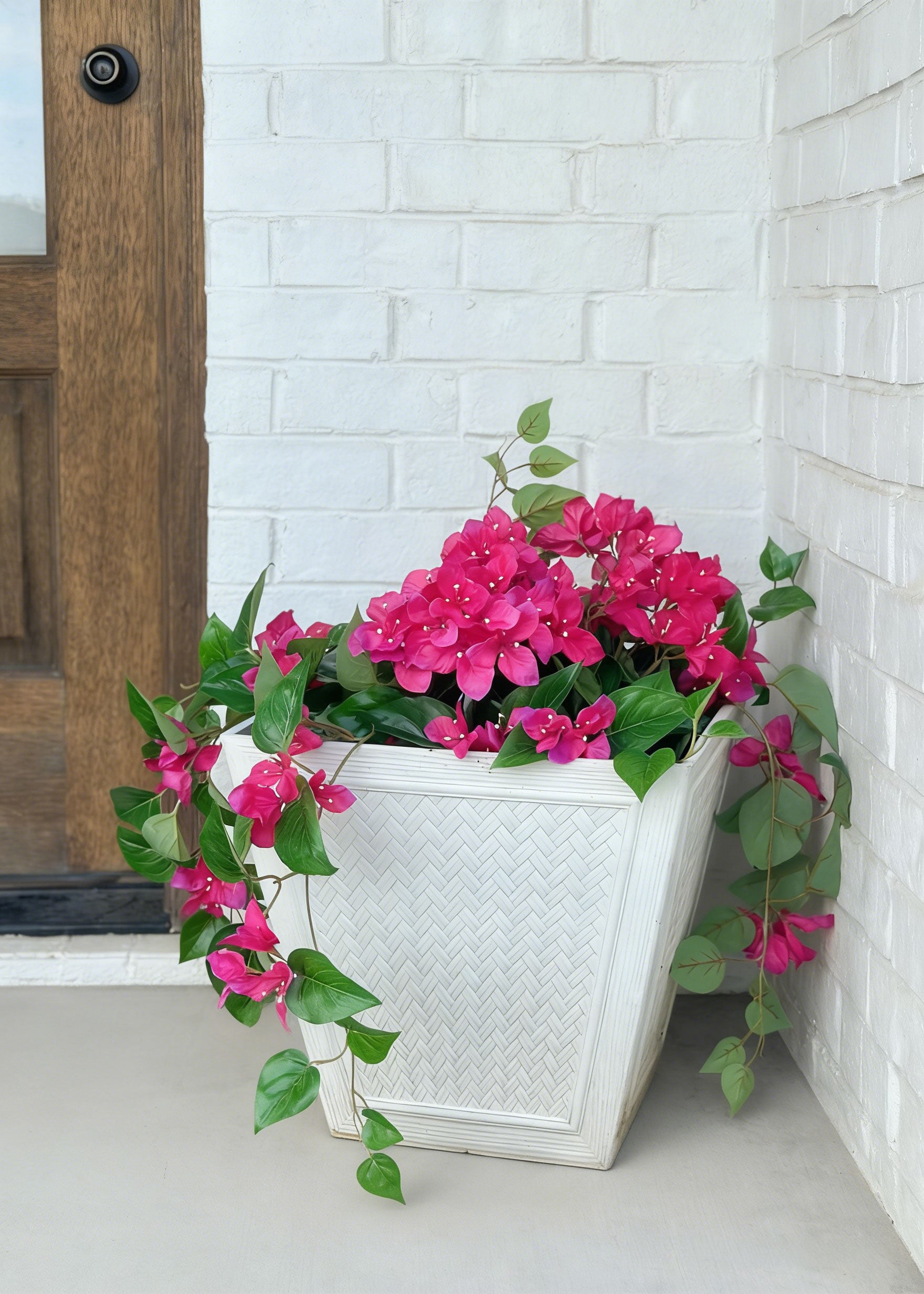 artificial pink bougainvillea for front porch