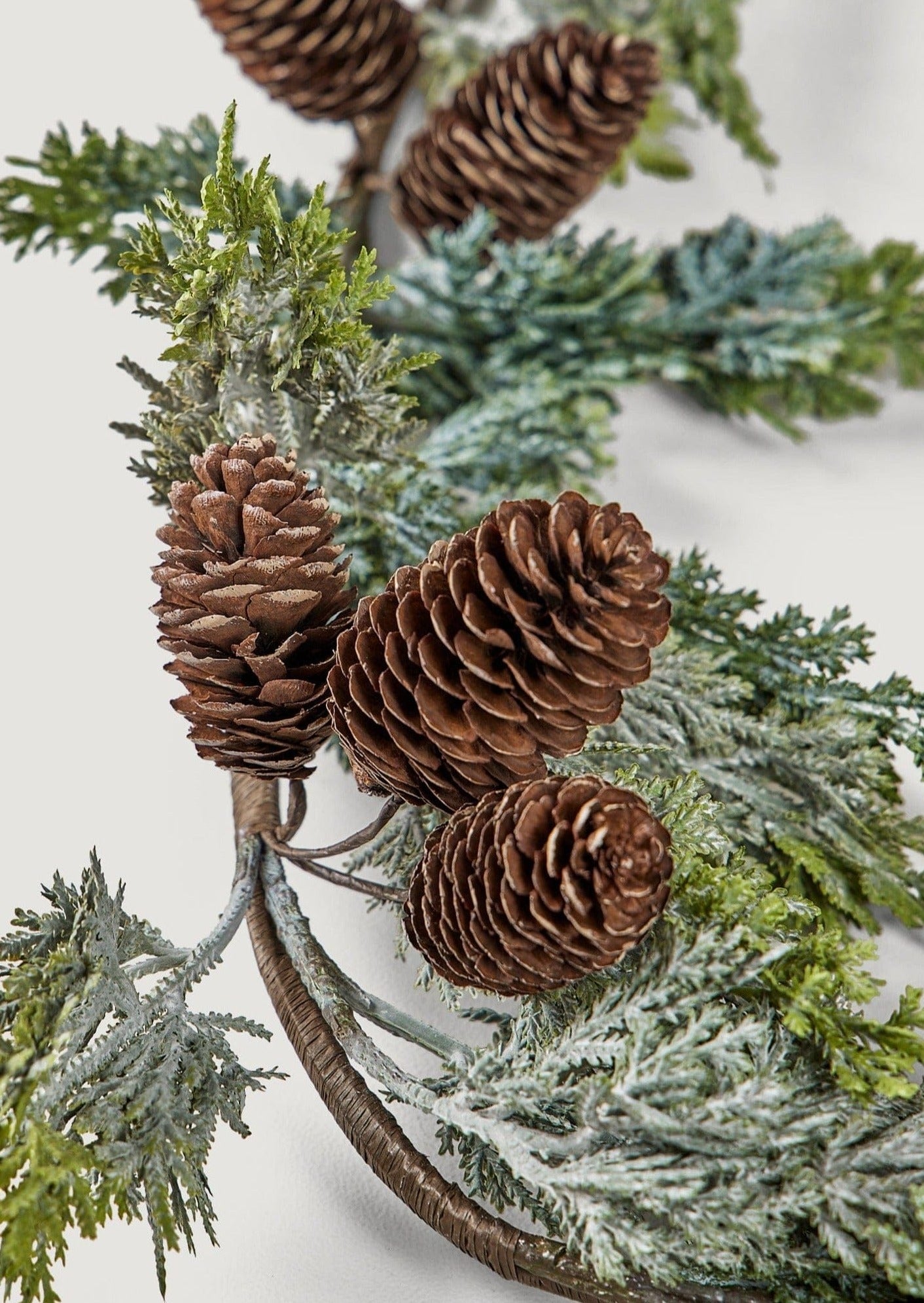 Faux Cedar Pine Garland,Cedar Garland,Realistic Faux Pine Branches