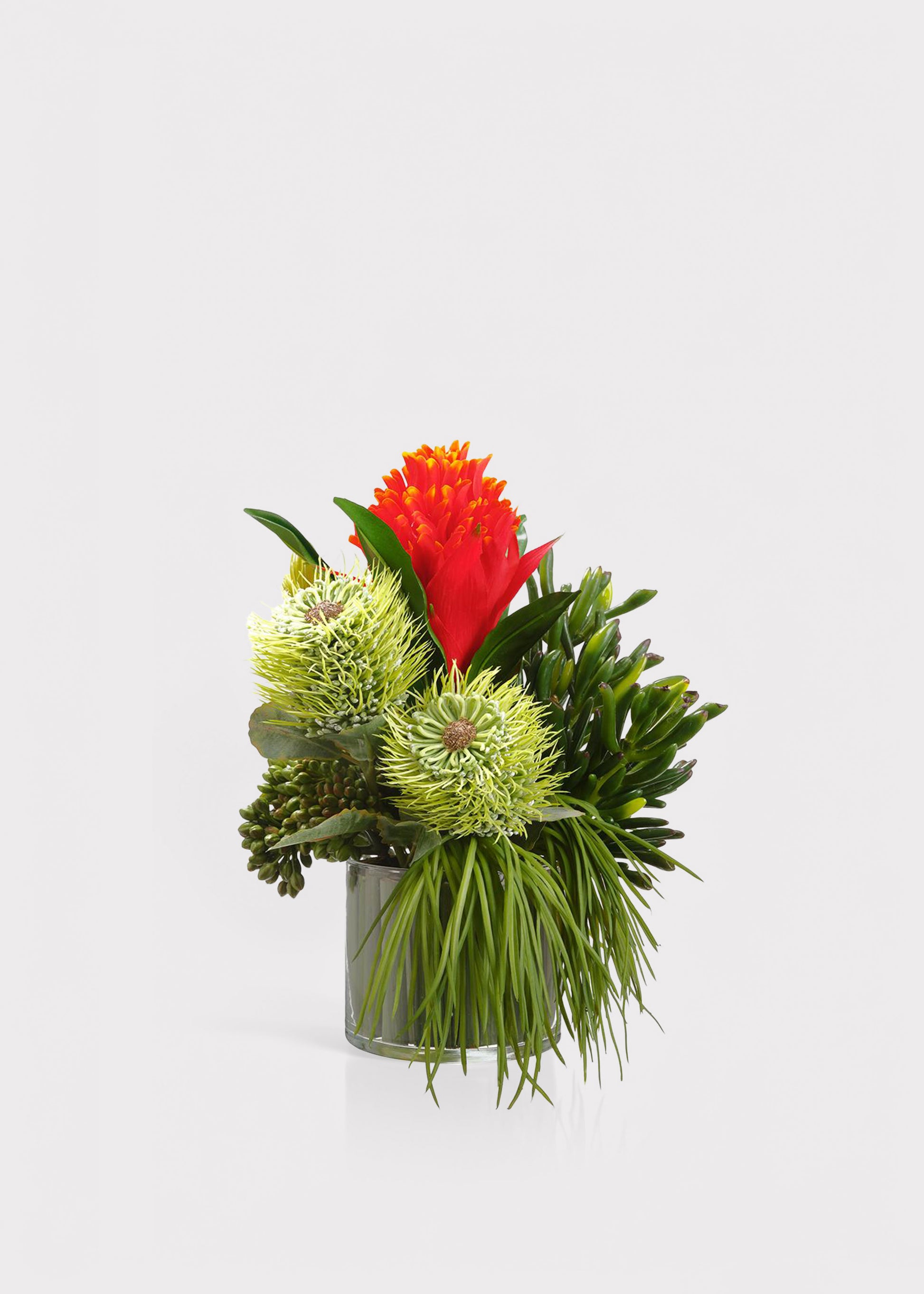 Bromeliad and Protea Flower Arrangement 
