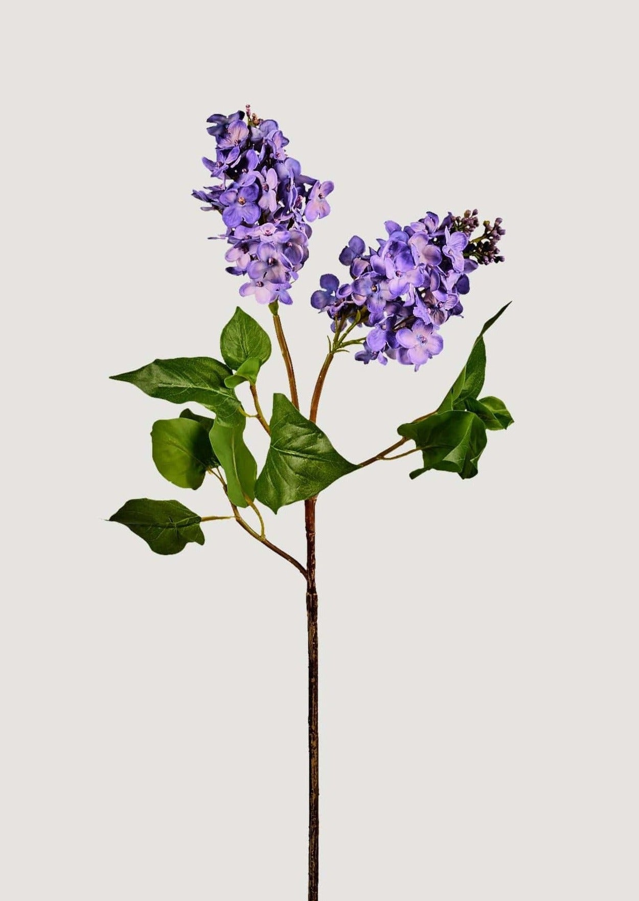 Artificial Spring Flowers Lilac Branch in Purple at afloral
