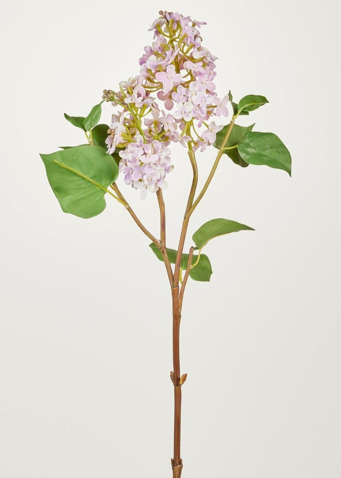 Faux Spring Flowers Lilac Branch in Pale Lavender at Afloral