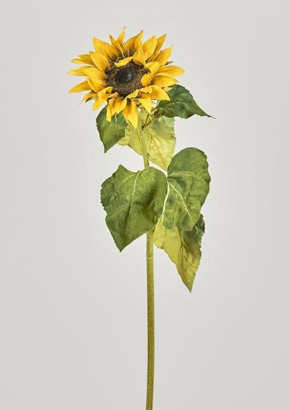 Afloral Faux Fall Flowers Yellow Sunflower Stem