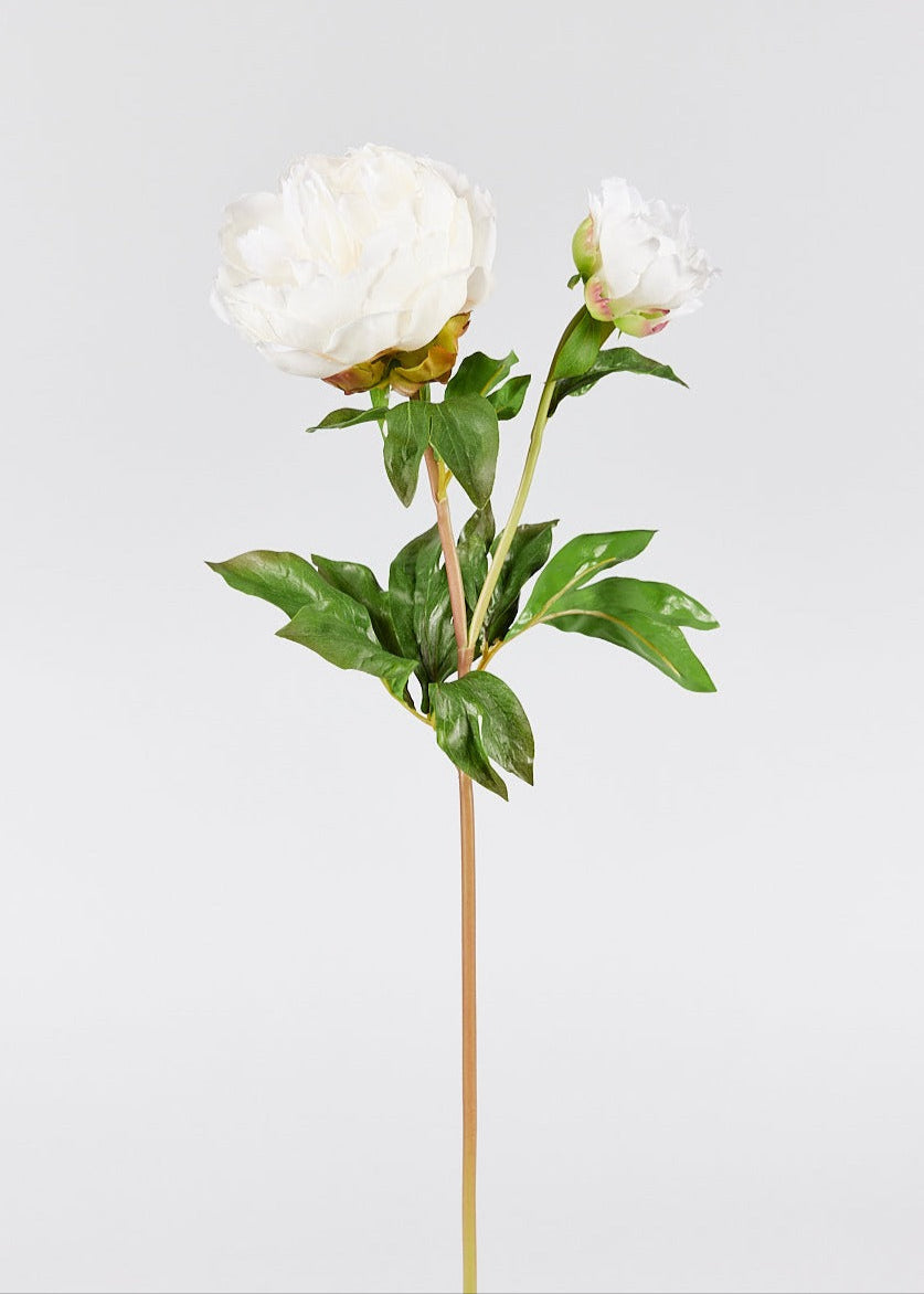 Artificial Peony Stem in Beige