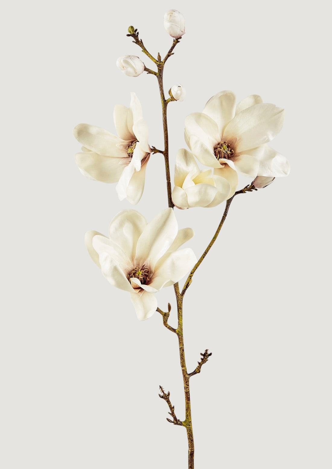 Afloral Luxury Faux Blooming Flowers Cream Magnolia Branch