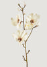 Luxury Faux Blooming Flowers Cream Magnolia Branch at Afloral