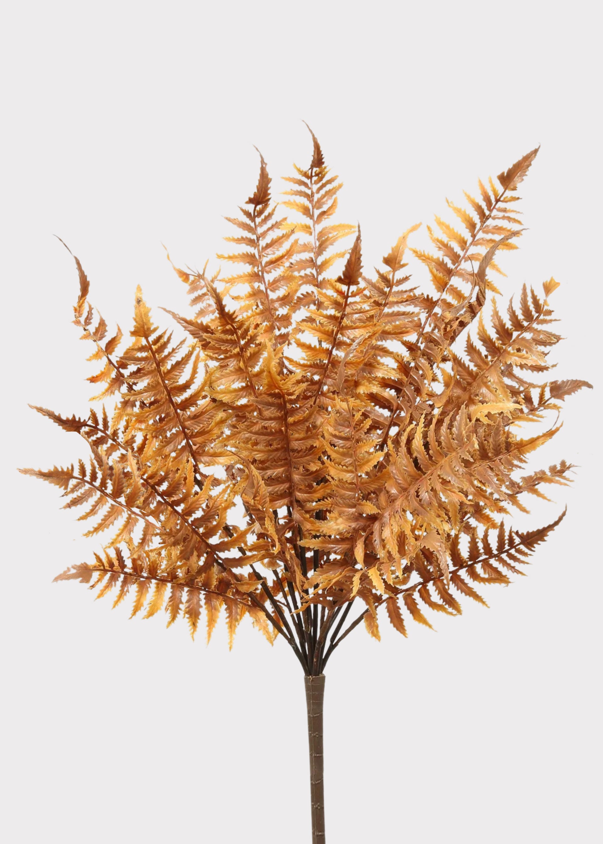 Artificial Fern Leaf Bush in Fall Hue 