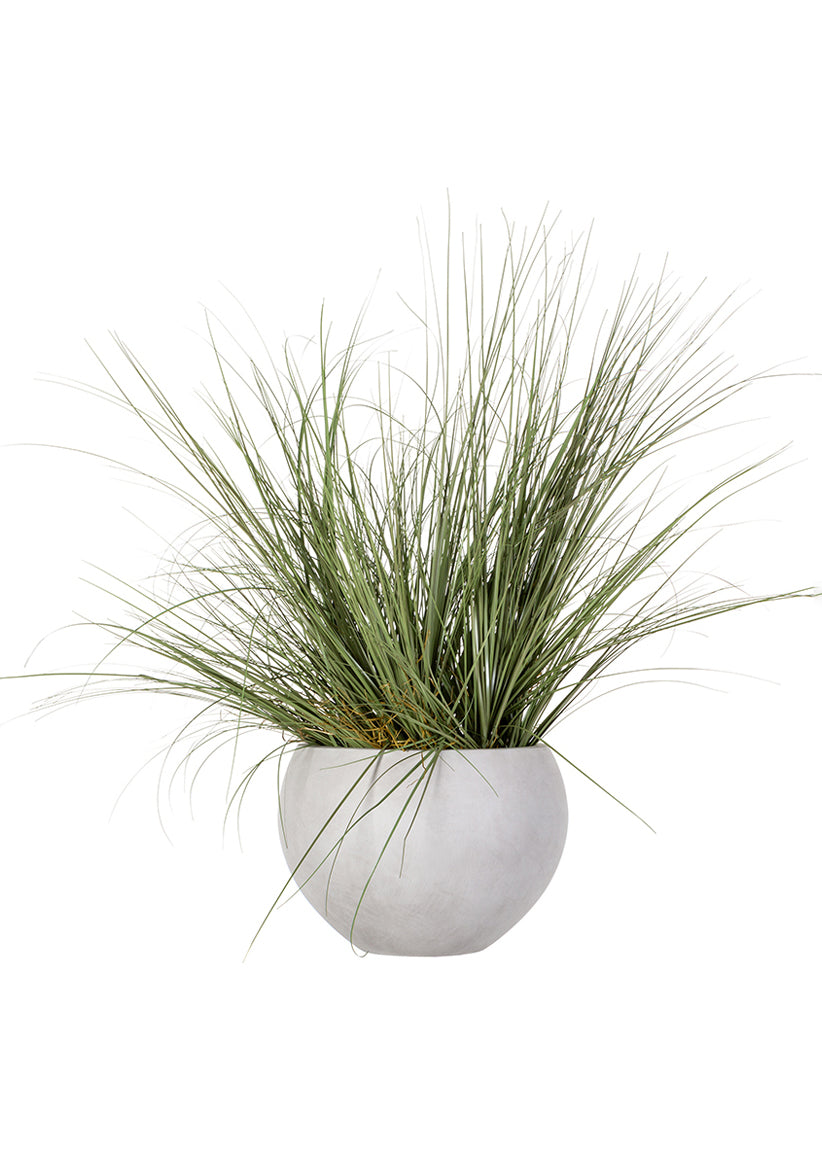 Artificial Potted Grass Plant in Cement Pot - 44&quot; For Indoor/Covered Outdoor Patio