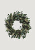 Preserved Eucalyptus Leaf and Flax Wreath