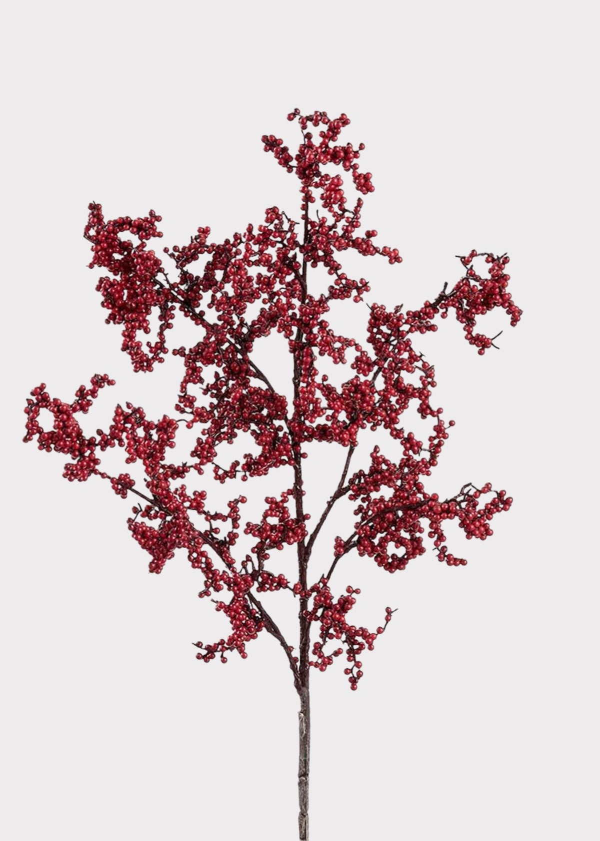 Artificial Holiday Berry Cluster Branch in Red