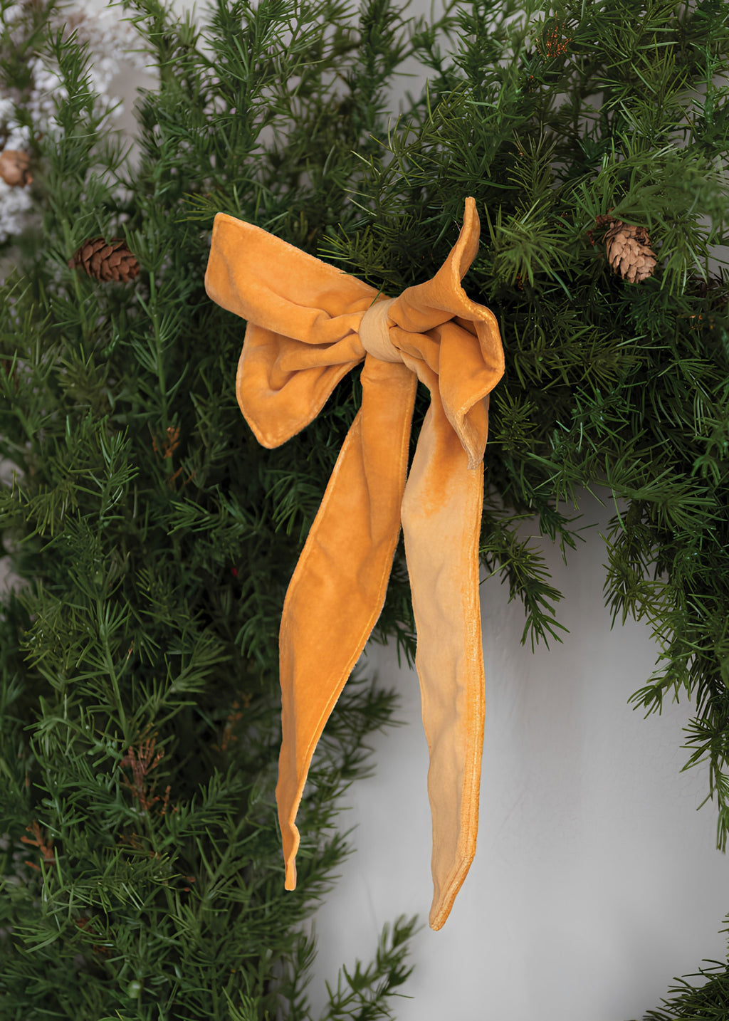 Yellow Clipon Bow Ornament