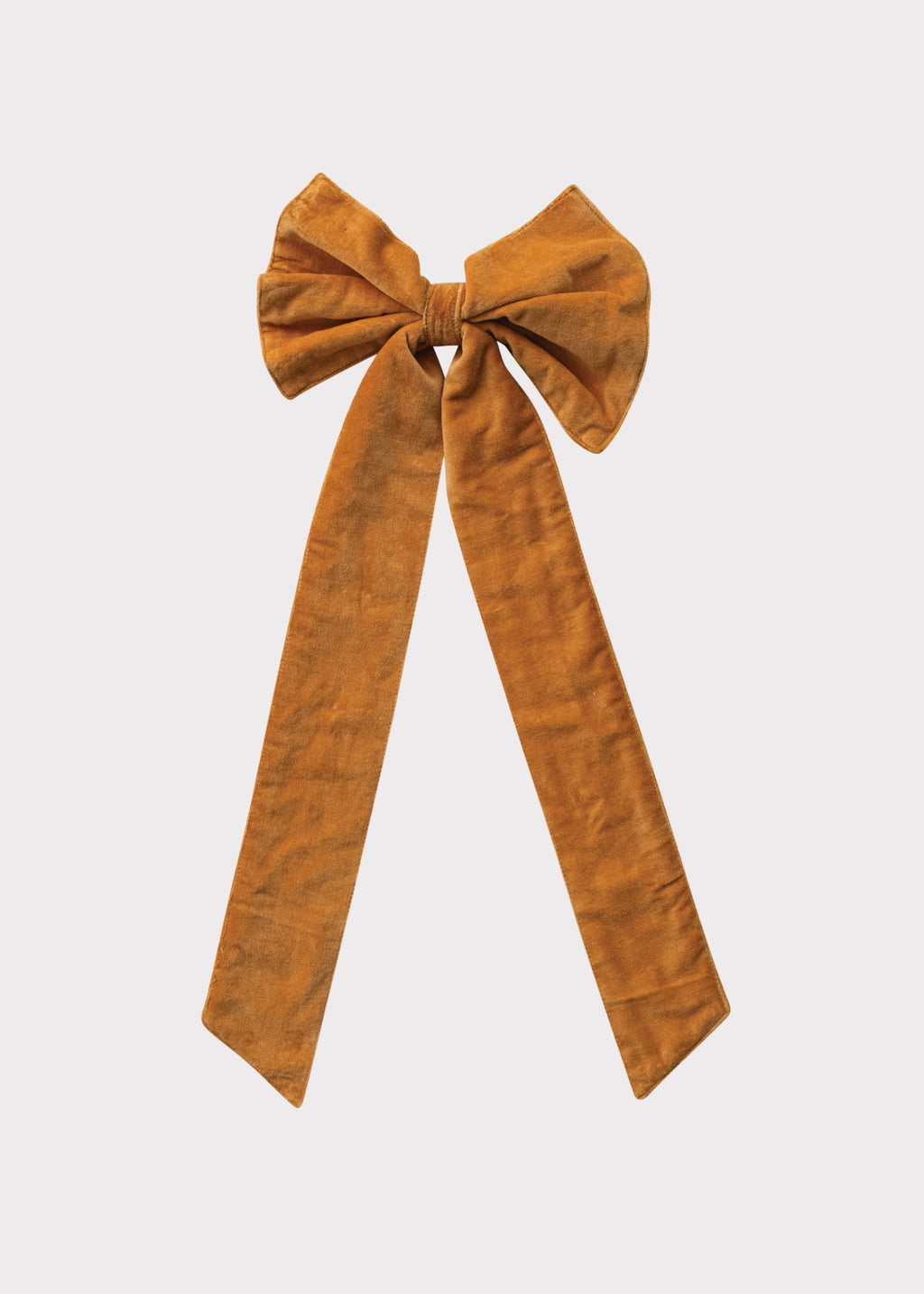 Warm Golden Mustard Bow Ornament with Clip