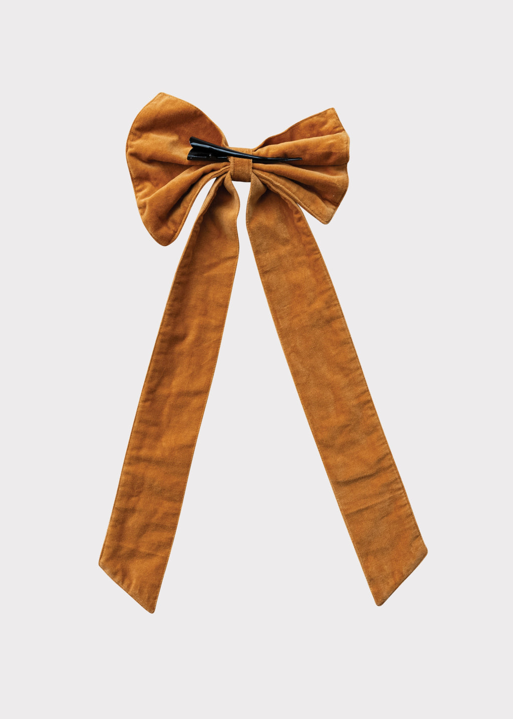 Warm Golden Mustard Holiday Bow Ornament with Clip