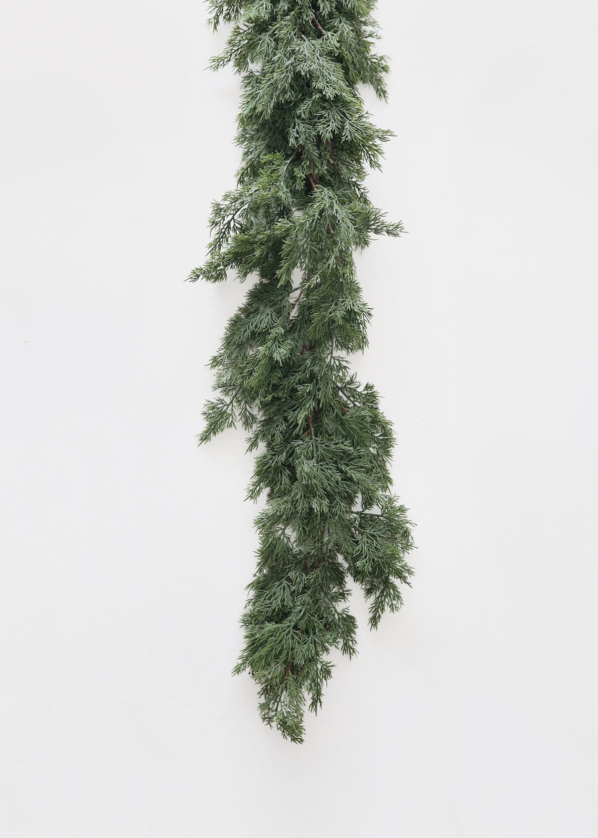 End of the Fake Cedar Greenery Garland