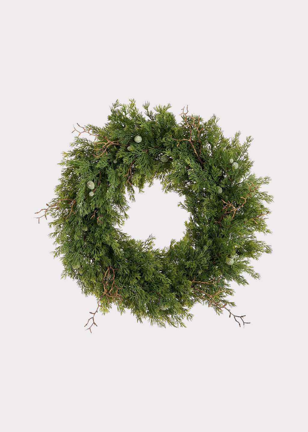 Natural Touch Fake Juniper Winter Greens Wreath