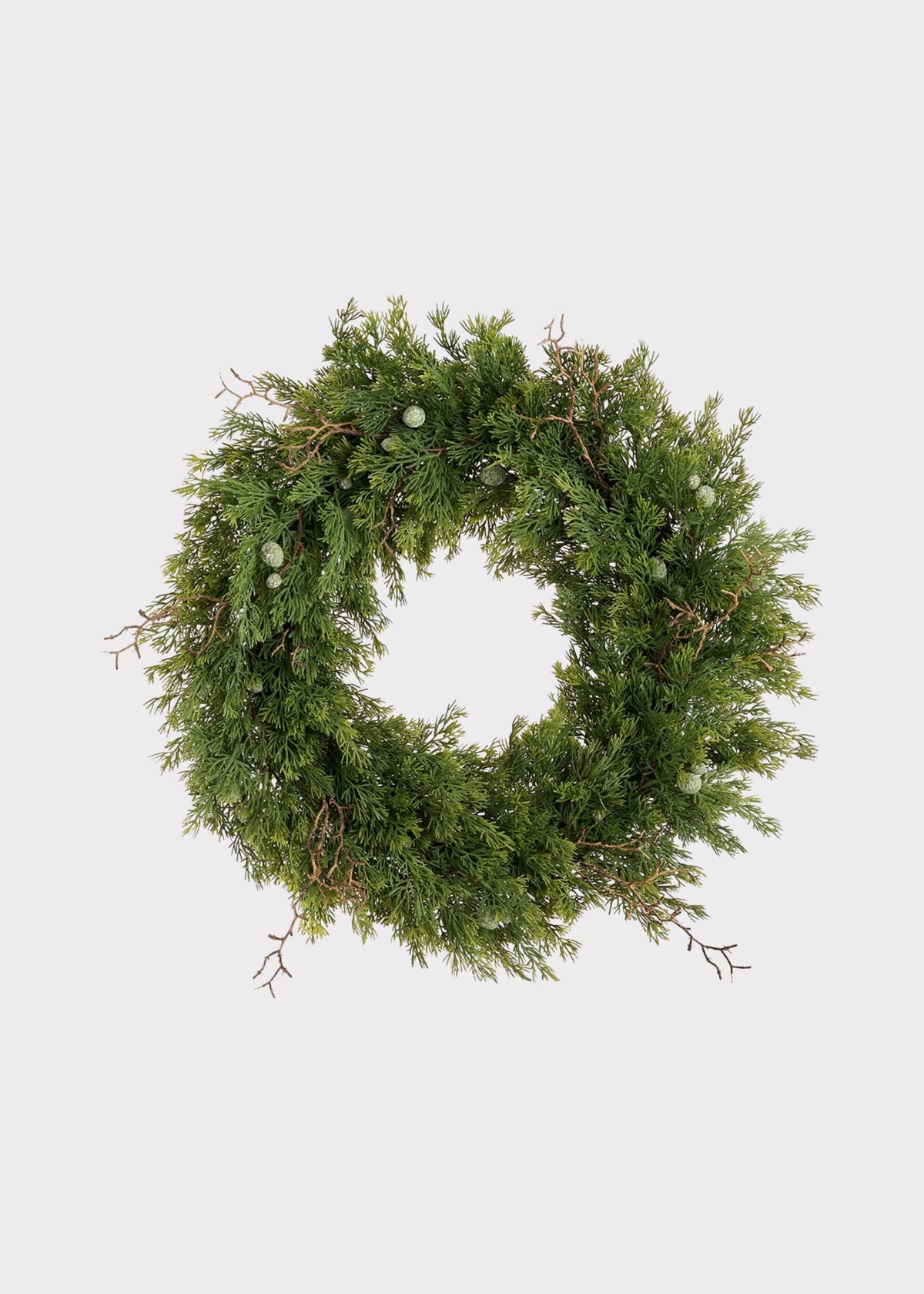 Natural Touch Fake Juniper Winter Greens Wreath
