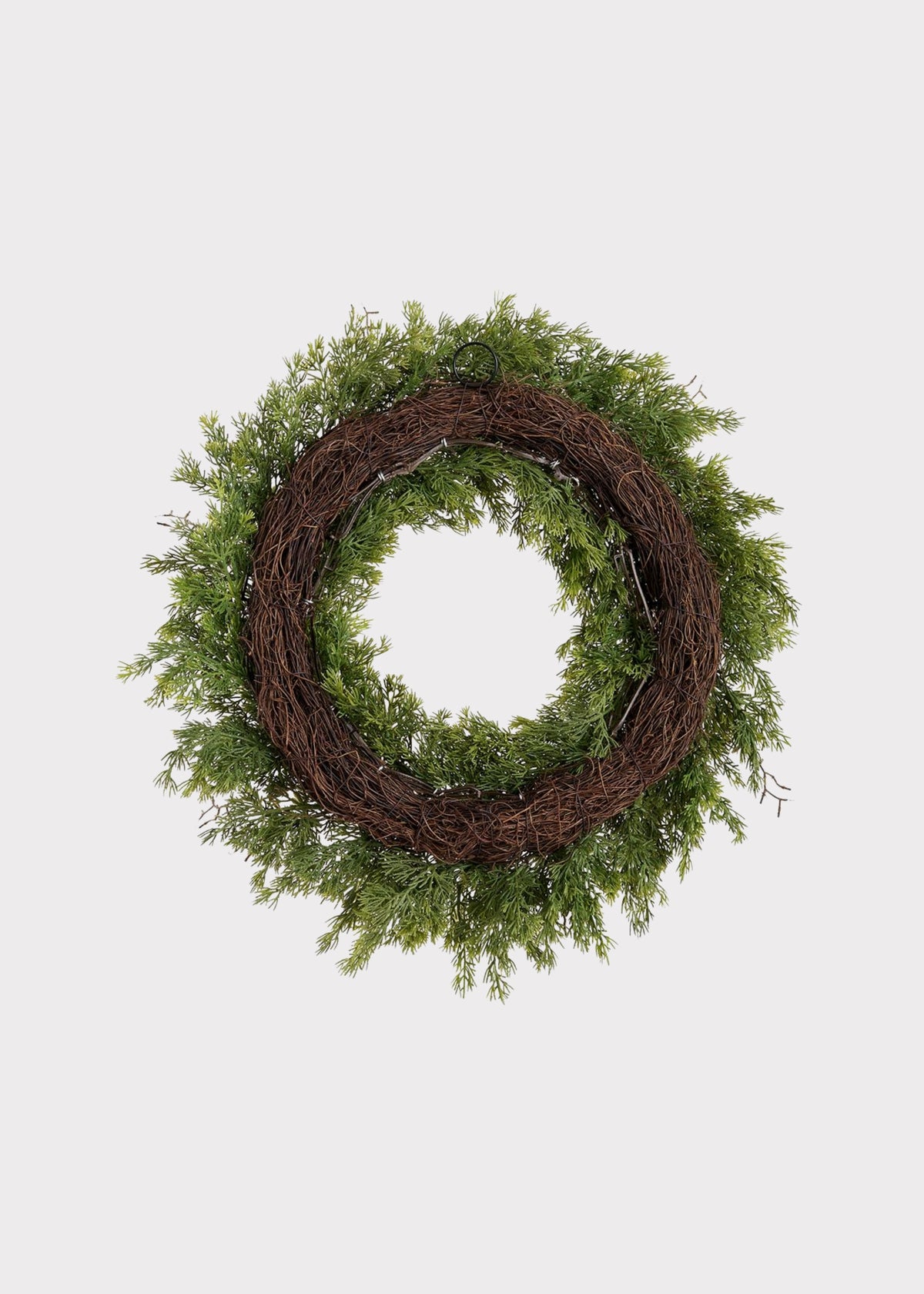 Back of the Fake Juniper Wreath