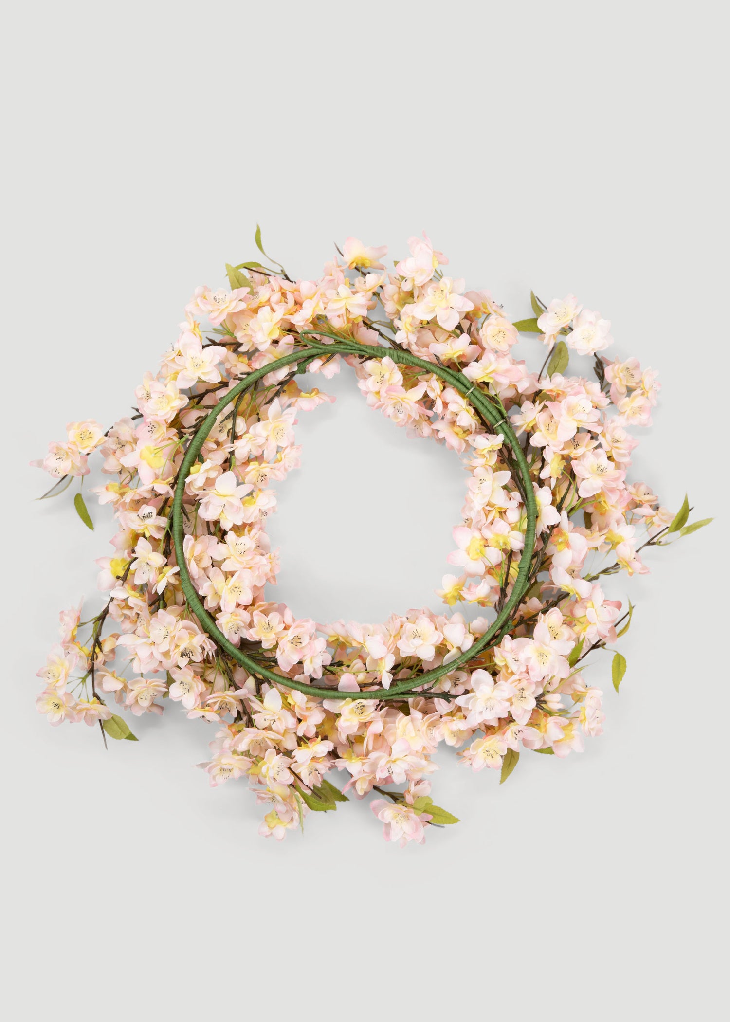 Artificial Cherry Blossom Wreath Back